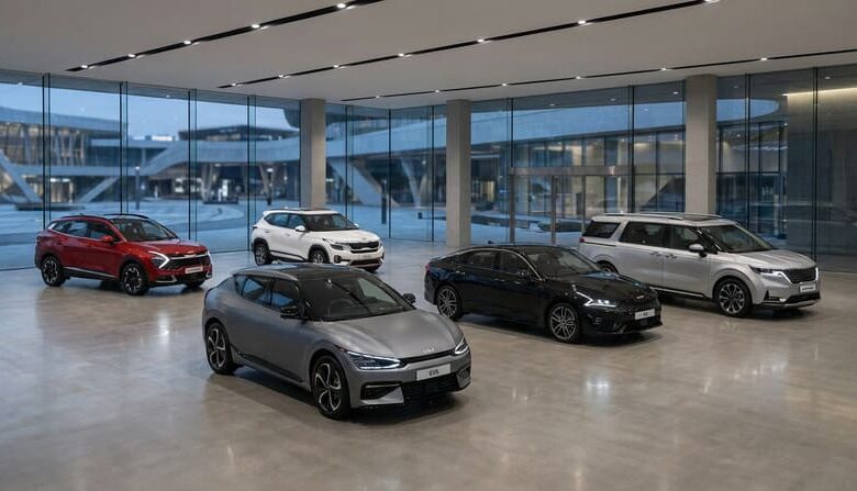 انواع سيارات كيا واسعارها